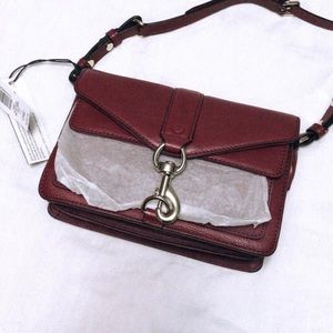 Rebecca minkoff burgundy hudson bag